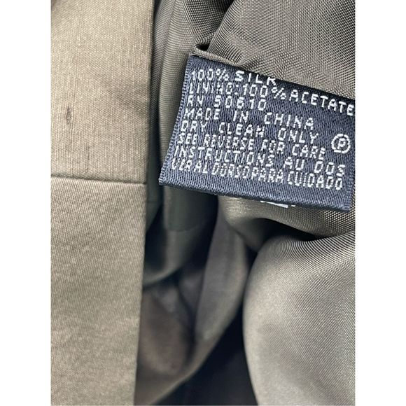 Kasper Blazer Silk Jacket Women's Size 12P‎ 12 Petite Green Jacket Suit New - Picture 9 of 12
